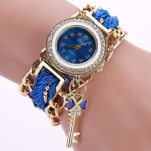 Reloj de Dama Estilo Étnico con Correa Tejida - Image 8