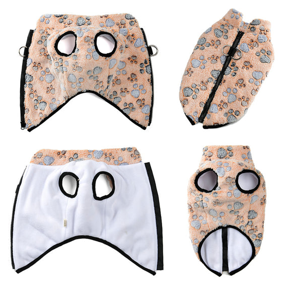 Chaqueta Térmica de Franela para Mascotas - Abrigo Cálido Otoño e Invierno