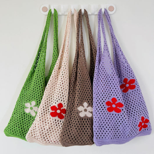 Bolsa de Hombro Mesh Calada Minimalista - Image 7