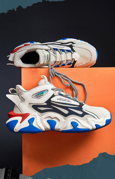 Tenis Deportivos Reflectantes de Caña Alta Talla Grande - Image 6