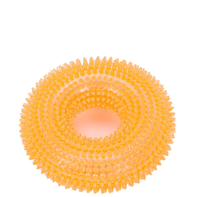 Blue spiky pet toy, a bite-resistant sounding ring made of TPR material for dogs and cats. - Image 11