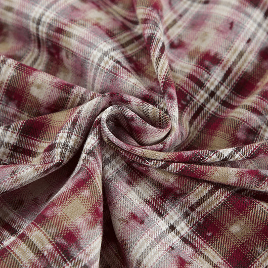 Camisa Cuadros Suelta Manga Larga Casual - Image 20