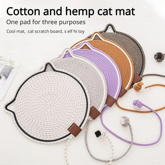 Tapete Rascador para Gatos de Cuerda Trenzada - Antiadherente y Lavable - Image 2