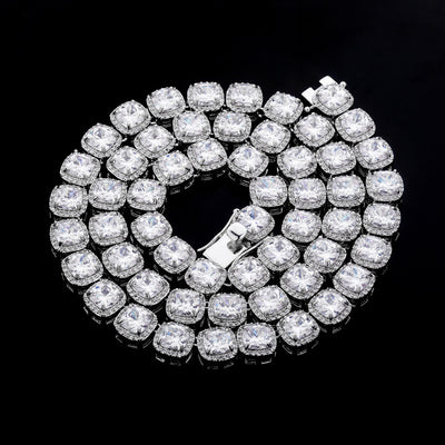 Collar Cuadrado Hip Hop con Circonitas Brillantes - Image 2