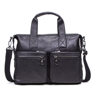 Maletín de Cuero Curtido al Vegetal para Computadora - Bolso Profesional Casual para Hombre - Image 6