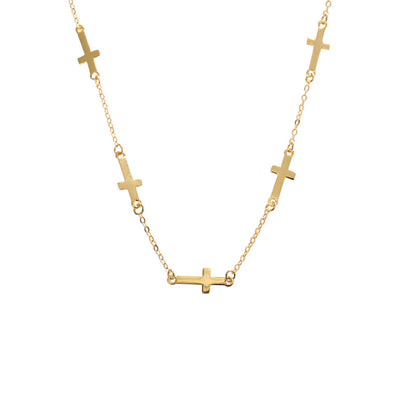 Collar Colgante Cruz Jesús en Oro 18k y Plata 925 - Joya Cristiana Trendy para Mujer - Image 12