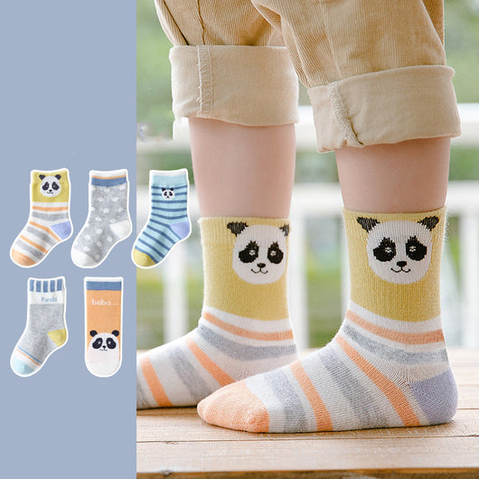 Calcetines para Bebé Panda Caricatura con Lunares en Tubo - Image 8