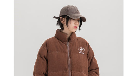 Chaqueta Acolchada Retro con Cuello Alto para Hombre - Image 6