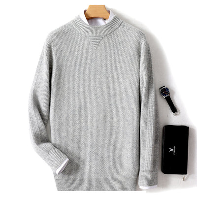 Suéter de Cachemira con Patrón Rombo para Hombre - Invierno