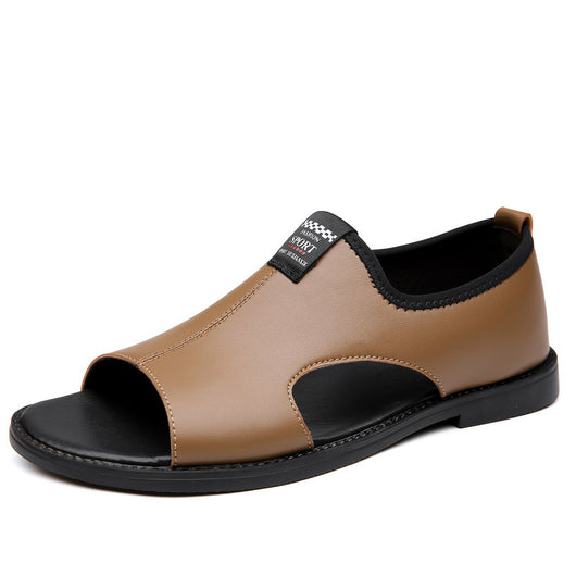 Sandalias de Cuero Roma Transpirables con Suela Suave para Hombre - Image 4