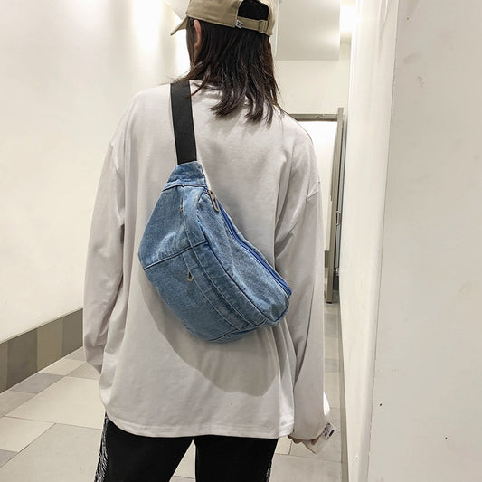 Bolsa de Cintura Denim de Gran Capacidad - Image 2