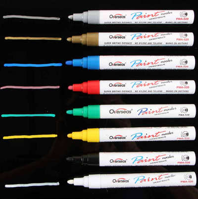 Marcador de Pintura Metálica Blanco - Pluma para Neumáticos y Proyectos DIY