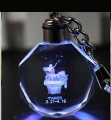 Llavero de Cristal Brillante con Colgante LED - Image 4