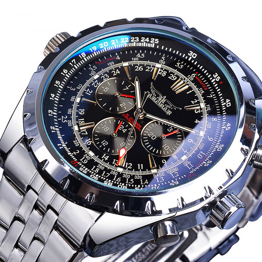 Reloj Automático de Acero Inoxidable para Hombre - Diseño Ejecutivo de Tres Cuerpos - Image 2
