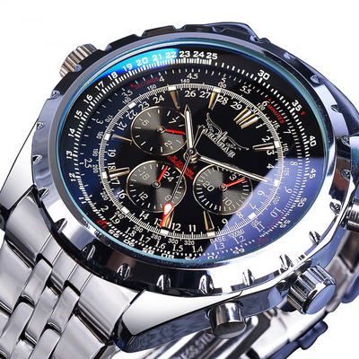 Reloj Automático de Acero Inoxidable para Hombre - Diseño Ejecutivo de Tres Cuerpos - Image 2