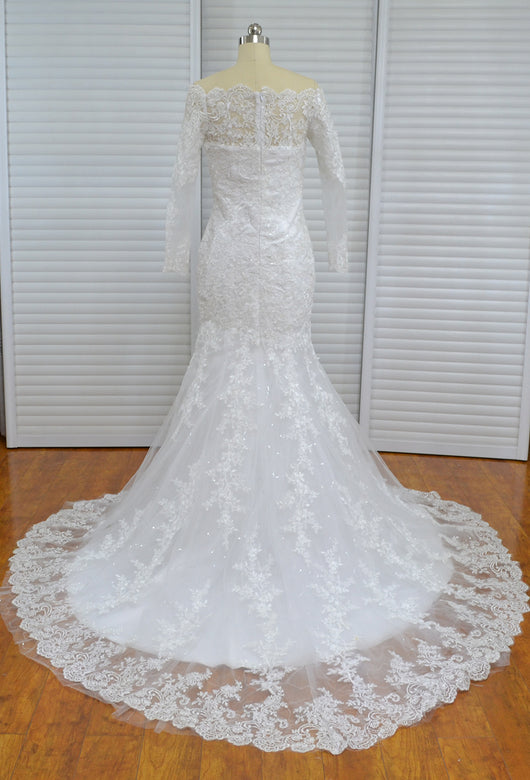Vestido de Novia Asimétrico con Cola Elegante - Image 5