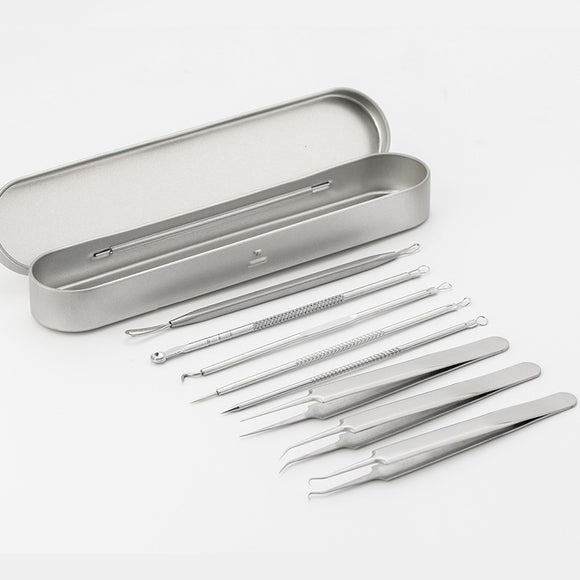 Set de Agujas de Acero Inoxidable para Eliminar Puntos Negros y Acné