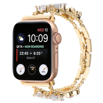 Correa de Reloj Doble Cadena con Flor de Seis Pétalos - Image 10