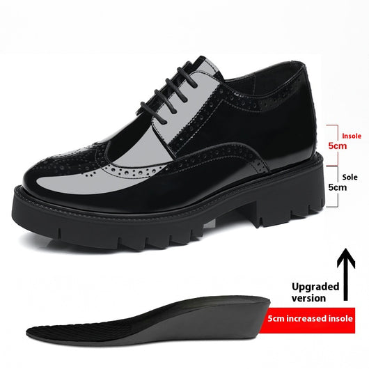 Zapatos de Cuero Casuales Estilo Británico con Tallado Brogue para Hombre - Image 8