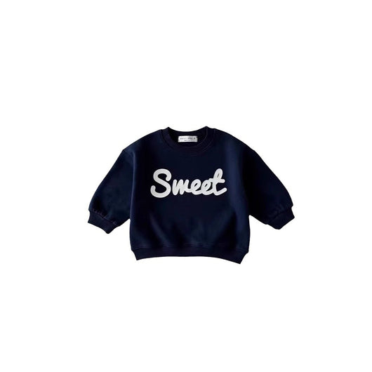 Sudadera Infantil con Estampado de Letras - Cuello Redondo Versátil - Image 5