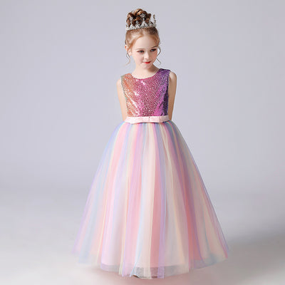Vestido Largo de Niña para Presentaciones y Eventos Especiales - Image 8