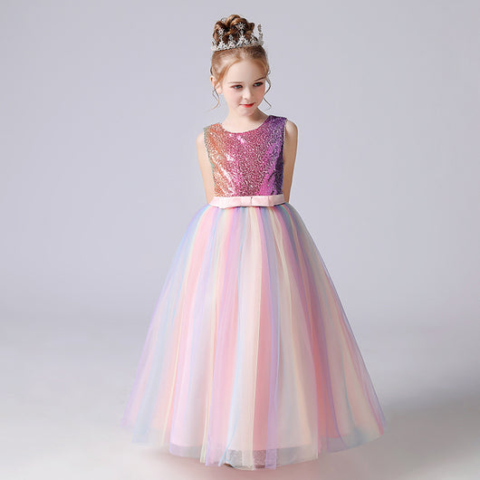 Vestido Largo de Niña para Presentaciones y Eventos Especiales - Image 8