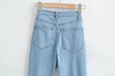 Jeans Retro Slim Micro Acampanados para Mujer - Estilo Europeo y Americano - Image 28