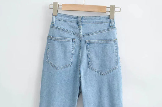 Jeans Retro Slim Micro Acampanados para Mujer - Estilo Europeo y Americano - Image 28