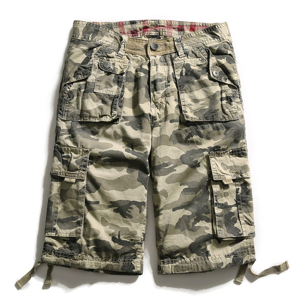 Pantalones Cortos Cargo Camuflaje Talla Grande - 5 Bolsillos Funcionales - Image 6