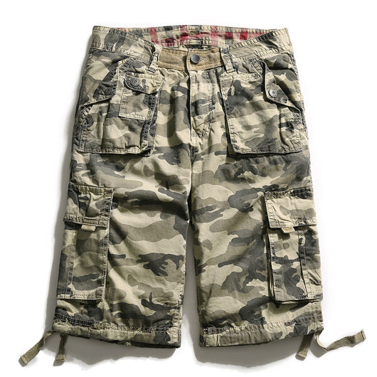 Pantalones Cortos Cargo Camuflaje Talla Grande - 5 Bolsillos Funcionales - Image 6