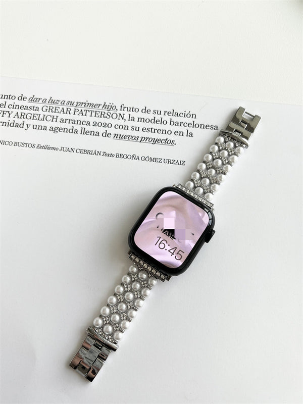 Correa Metálica de Perlas para Mujer - Elegancia Premium