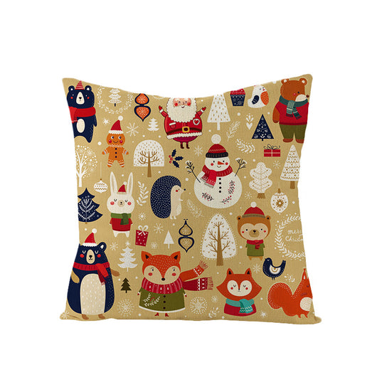 Funda de Almohada Navideña con Estampado Digital de Dibujos - Image 30