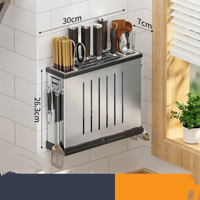 Soporte de Pared para Cuchillos en Acero Inoxidable - Organizador de Cocina - Image 14