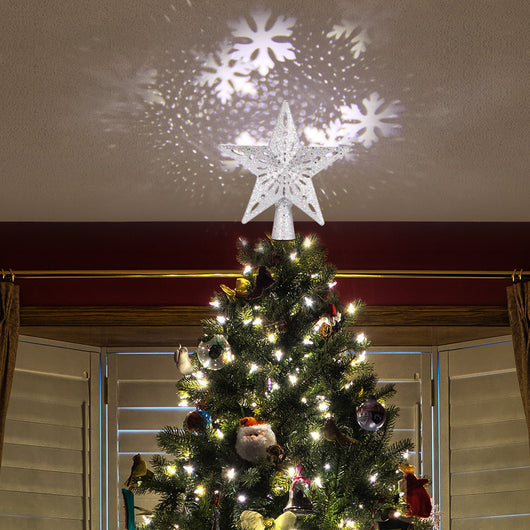 Estrella Luminosa LED para Árbol de Navidad con Proyector Láser de Copos de Nieve - Image 4
