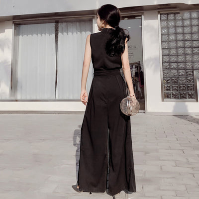 Jumpsuit Elegante con Escote en V y Moño - Image 5