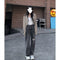 Women's High-Waisted Wide-Leg Straight Jeans