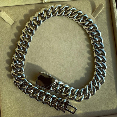 Cadena Cubana Miami 15mm-20mm Chapada en Oro Real con Cierre Tipo Buckle - Image 27