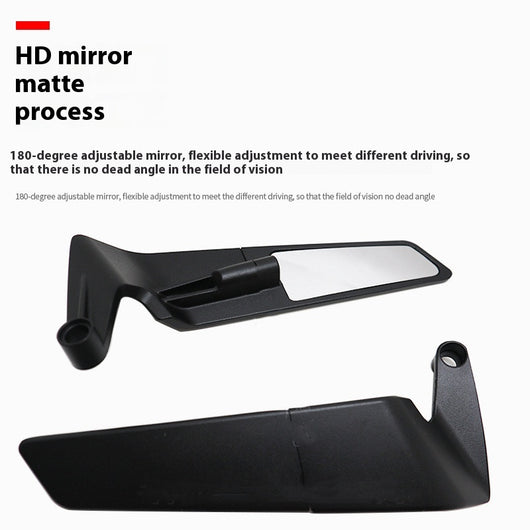Espejo Retrovisor Motocicleta Negro Universal de Estilo - Image 10