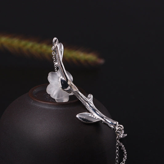 Pulsera de Cristal Ciruela Natural - Energía y Elegancia - Image 2