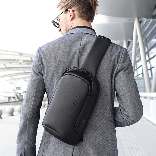 Bolsa Mensajero Casual de Pecho para Hombre - Diseño Asimétrico Profesional - Image 6