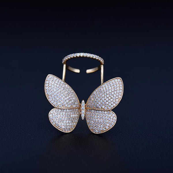 Anillo Mariposa con Cristales Brillantes - Image 4