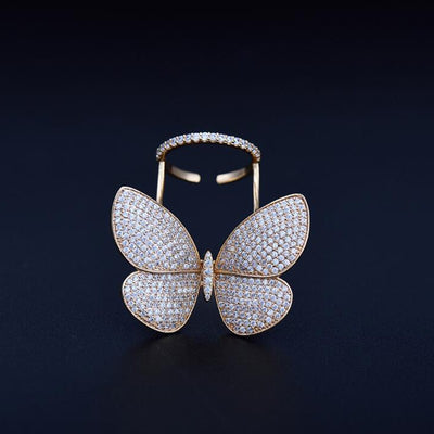 Anillo Mariposa con Cristales Brillantes - Image 4