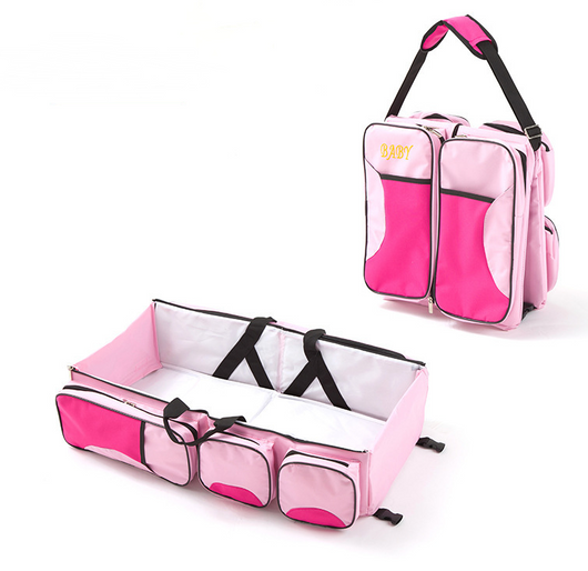 Cuna Portátil Multifunción para Bebé - Bolso Mami Convertible - Image 14