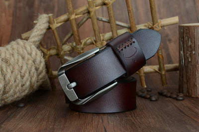 Cinturón de Cuero para Hombre con Hebilla de Pasador - Image 8