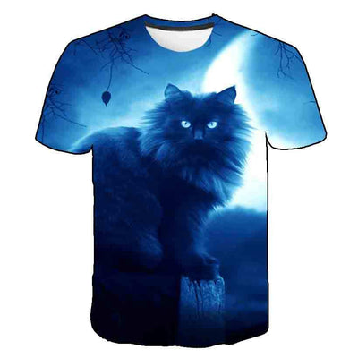 Playera de Verano para Niños Estampado Gatito Coreano - Image 67