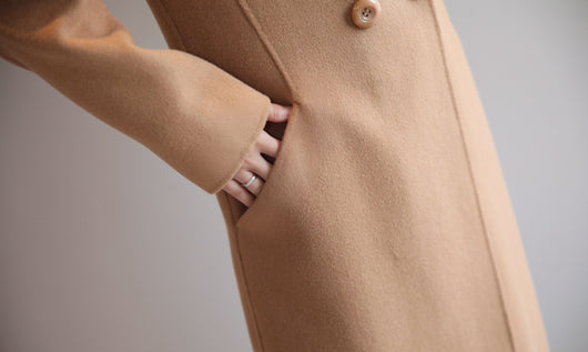 Abrigo de Lana Solido con Cuello de Traje y Manga Larga - Image 7