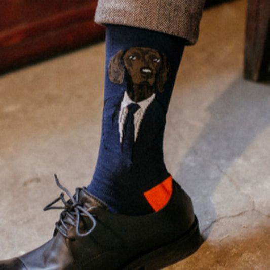 Calcetines Retro de Algodón Puro - Diseño Personalizado para Otoño e Invierno