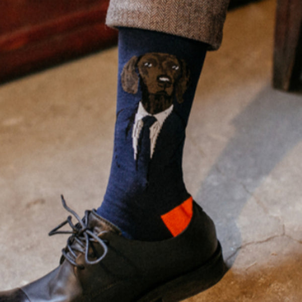 Calcetines Retro de Algodón Puro - Diseño Personalizado para Otoño e Invierno