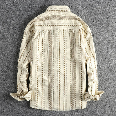 Camisa Casual Hombre Estilo Navajo Retro Americano - Image 31