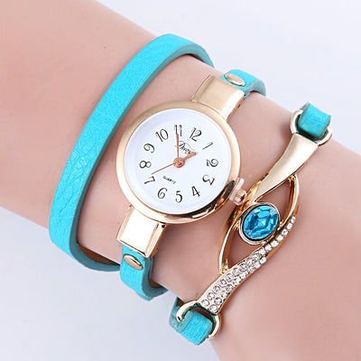 Reloj Pulsera de Cuarzo con Cristal Azul - Image 2